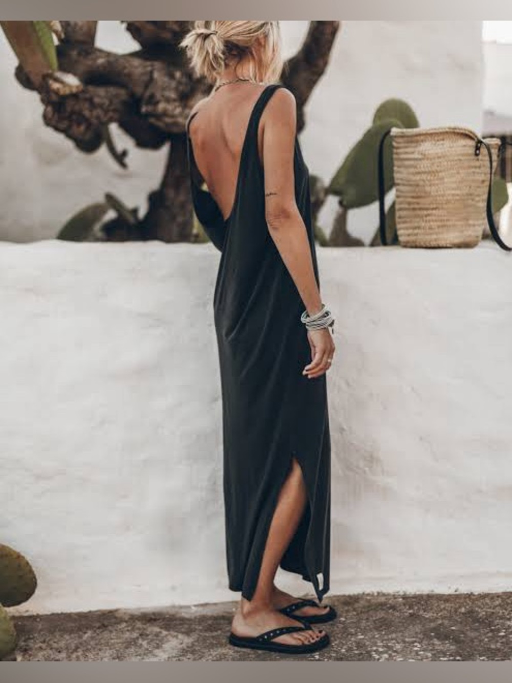 MIKUTA THE Dark LONG STANDARD TANK DRESS- XL